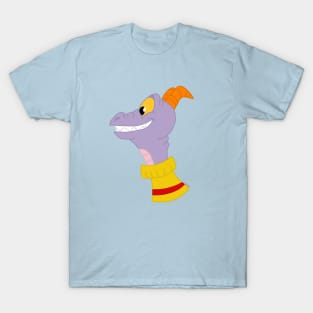 Smiling F1gment Side View Purple Dragon T-Shirt